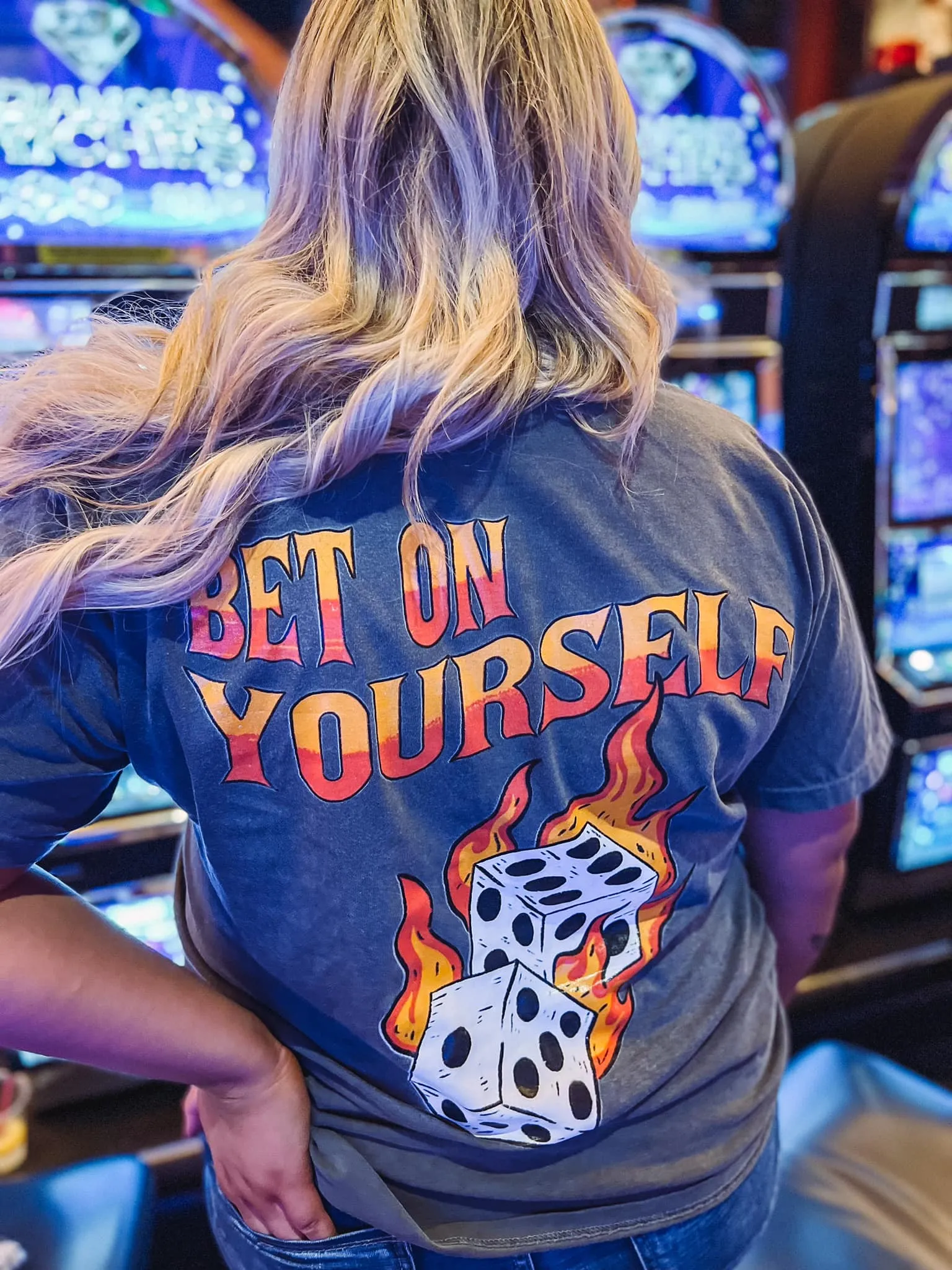 {BET ON YOURSELF} Rollin' Dice Pepper Crew Neck Tee