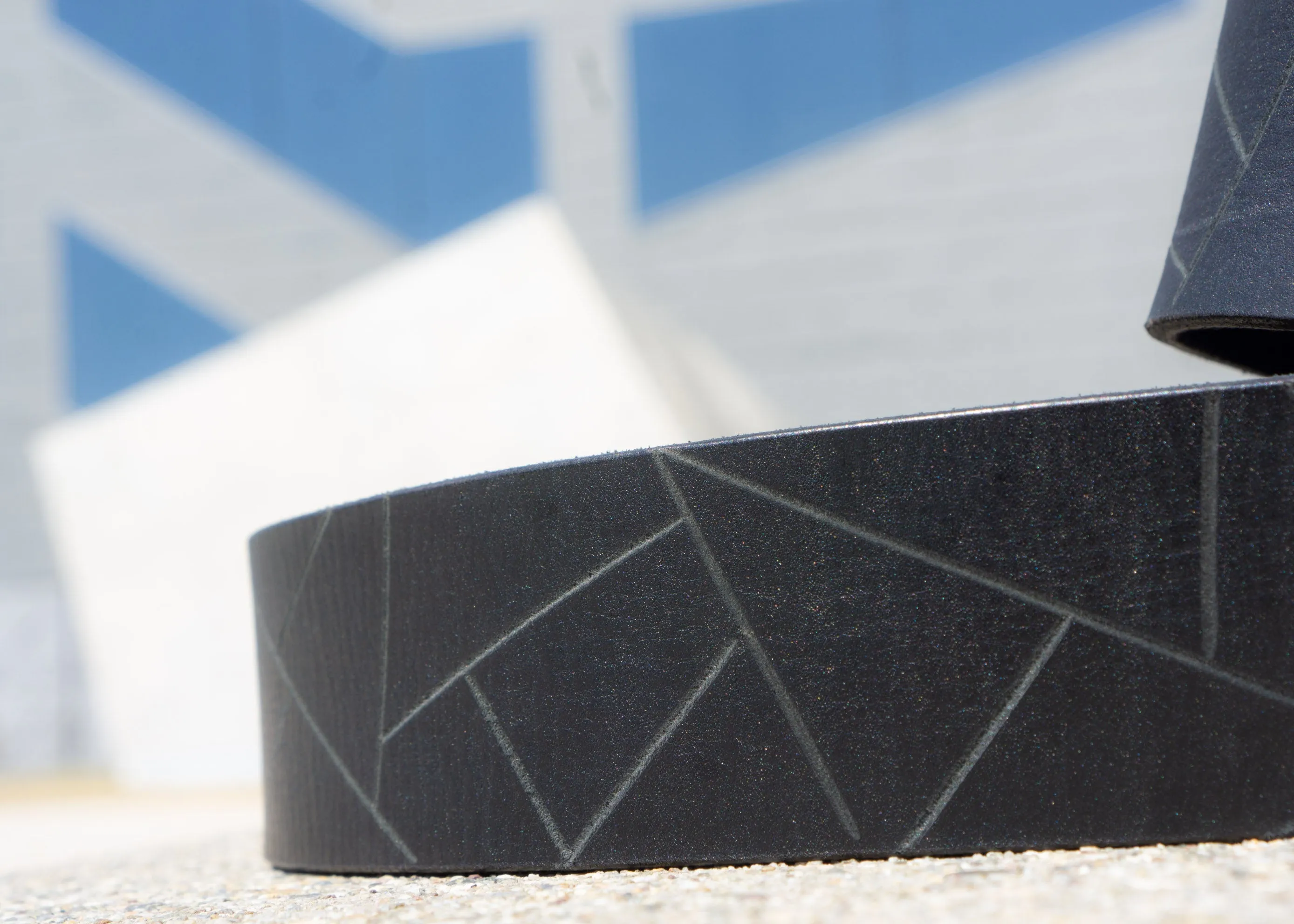 Black Leather Belt | Men’s Designer Belt "Graphic"