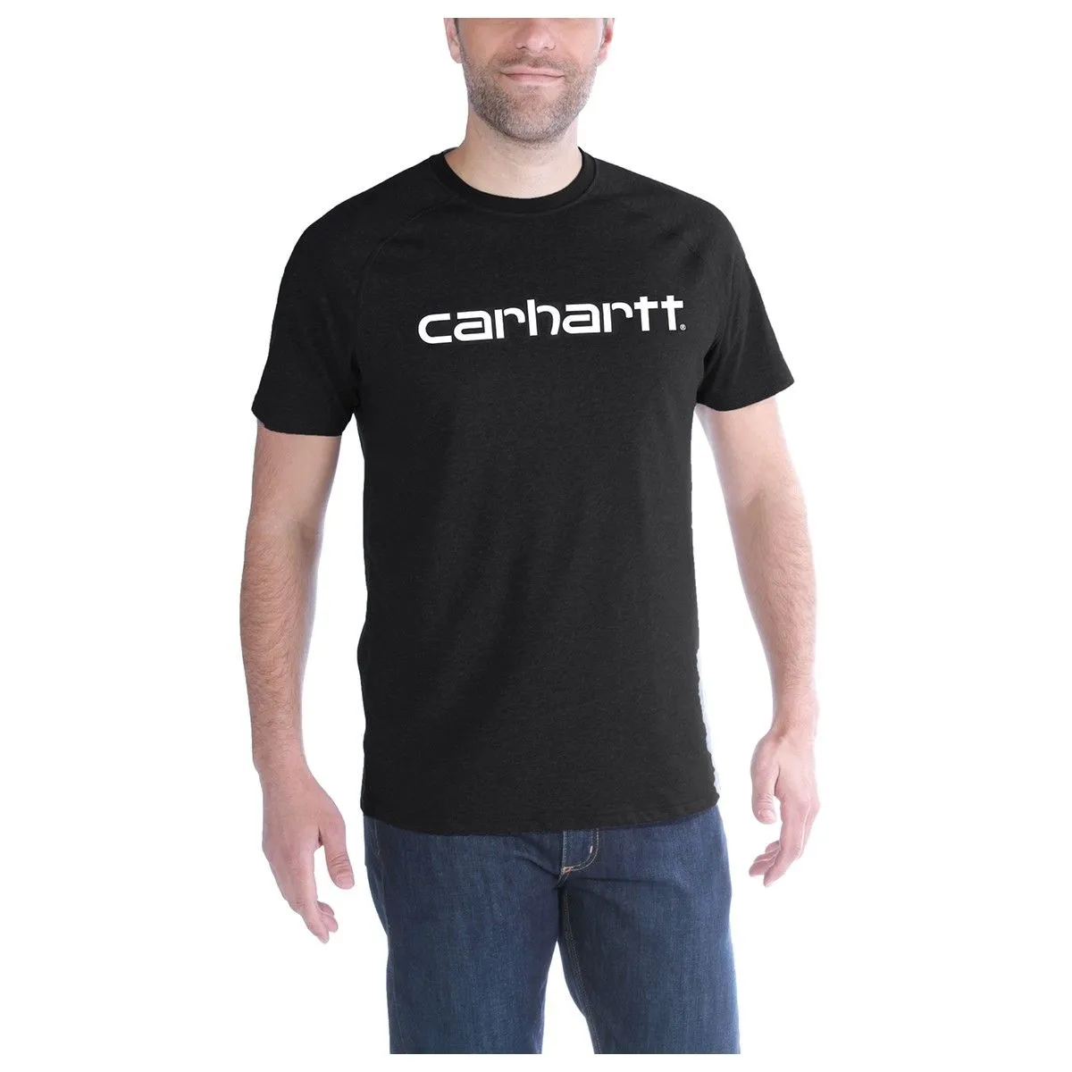 Carhartt&#x20;102549&#x20;Force&#xAE;&#x20;Cotton&#x20;Delmont&#x20;Graphic&#x20;s&#x2F;s&#x20;T-Shirt&#x20;-&#x20;Black