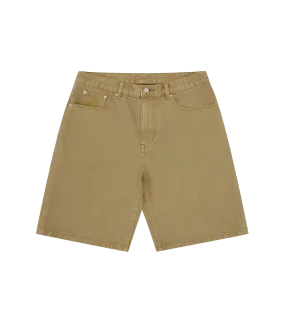 DIAMONDS & DOLLARS SELVEDGE DENIM SHORT - SAND