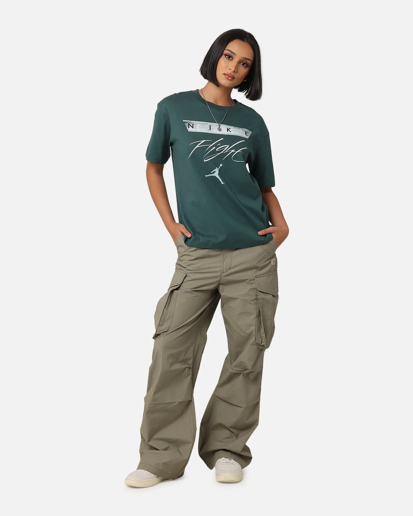 Jordan Women's Jordan Flight Heritage Graphic T-Shirt Oxidized Green