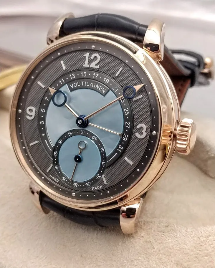 Kari Voutilainen Retrograde MOP Dial Rose Gold 39mm (SOLD)