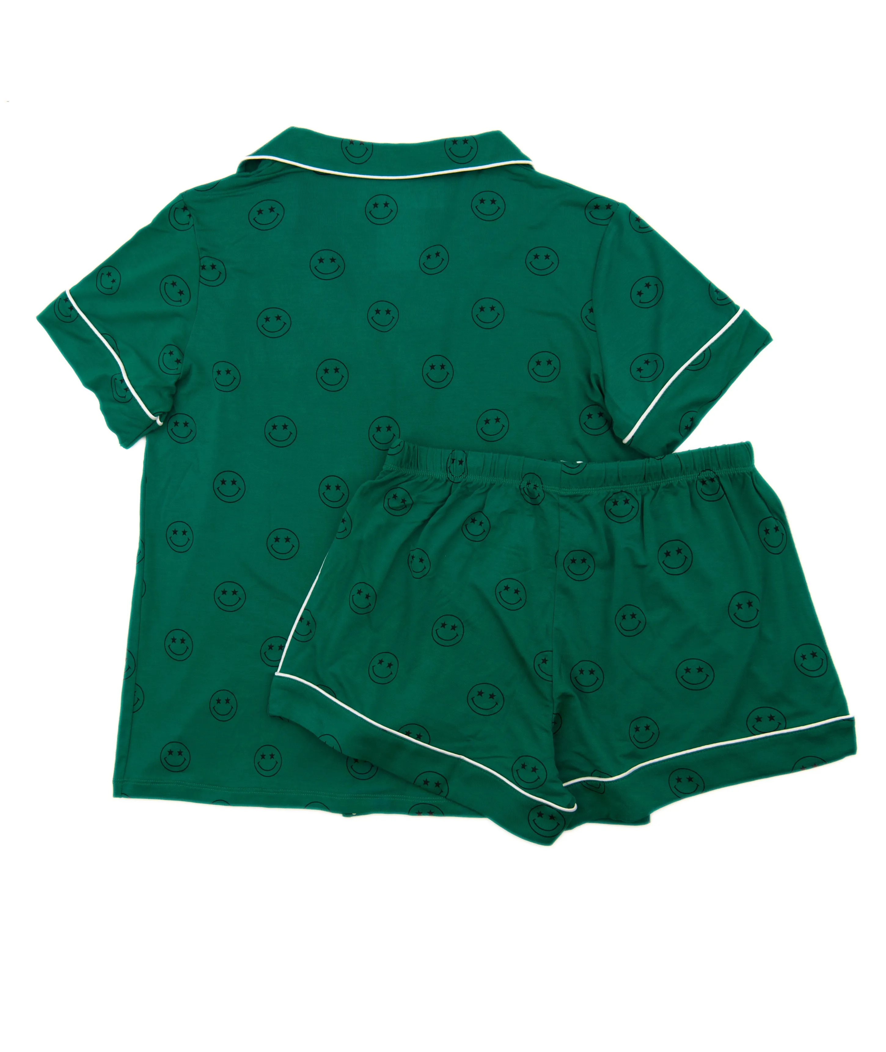 Katie J NYC Juniors Lynn Smileys Shorts PJ Set