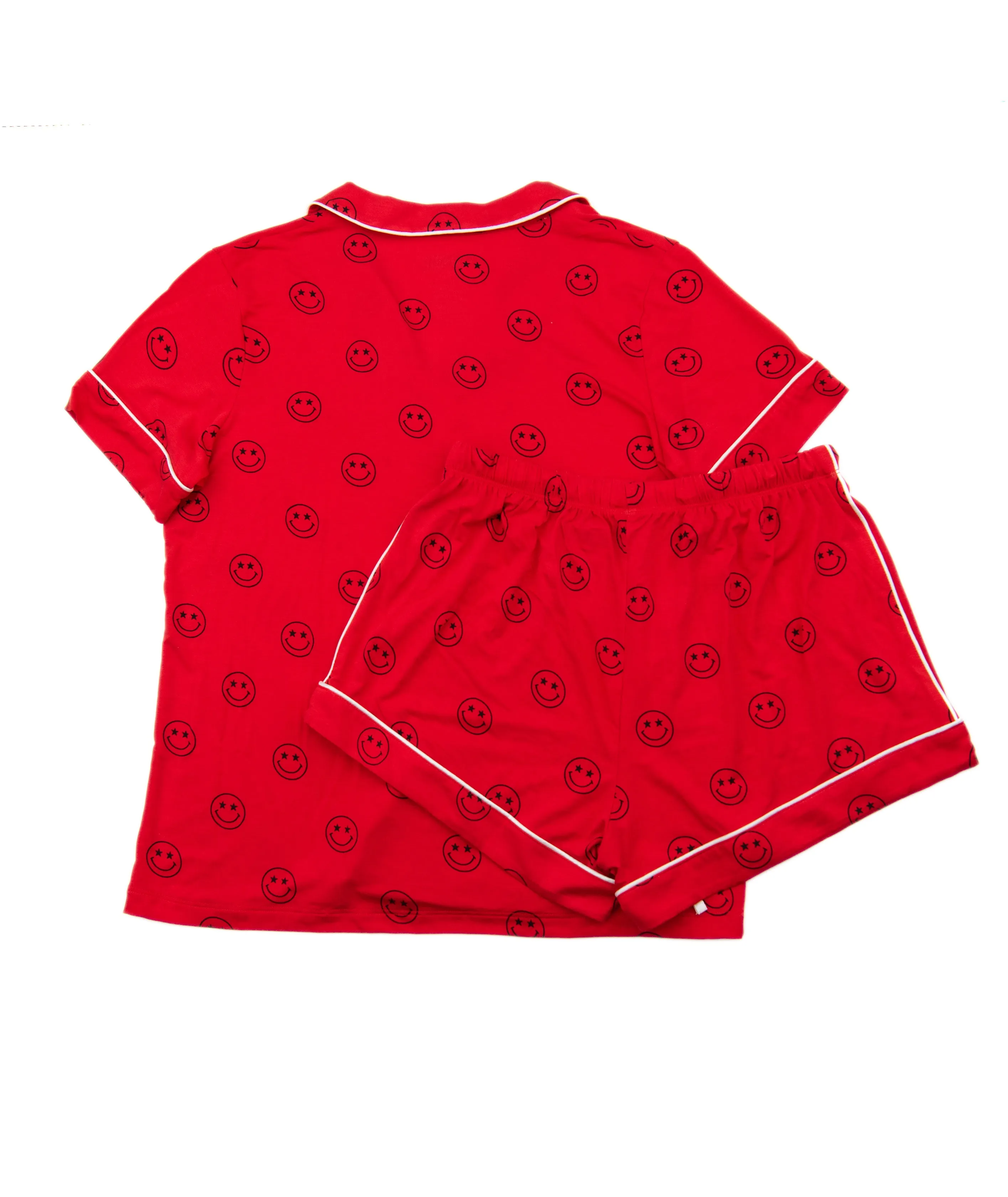Katie J NYC Juniors Lynn Smileys Shorts PJ Set