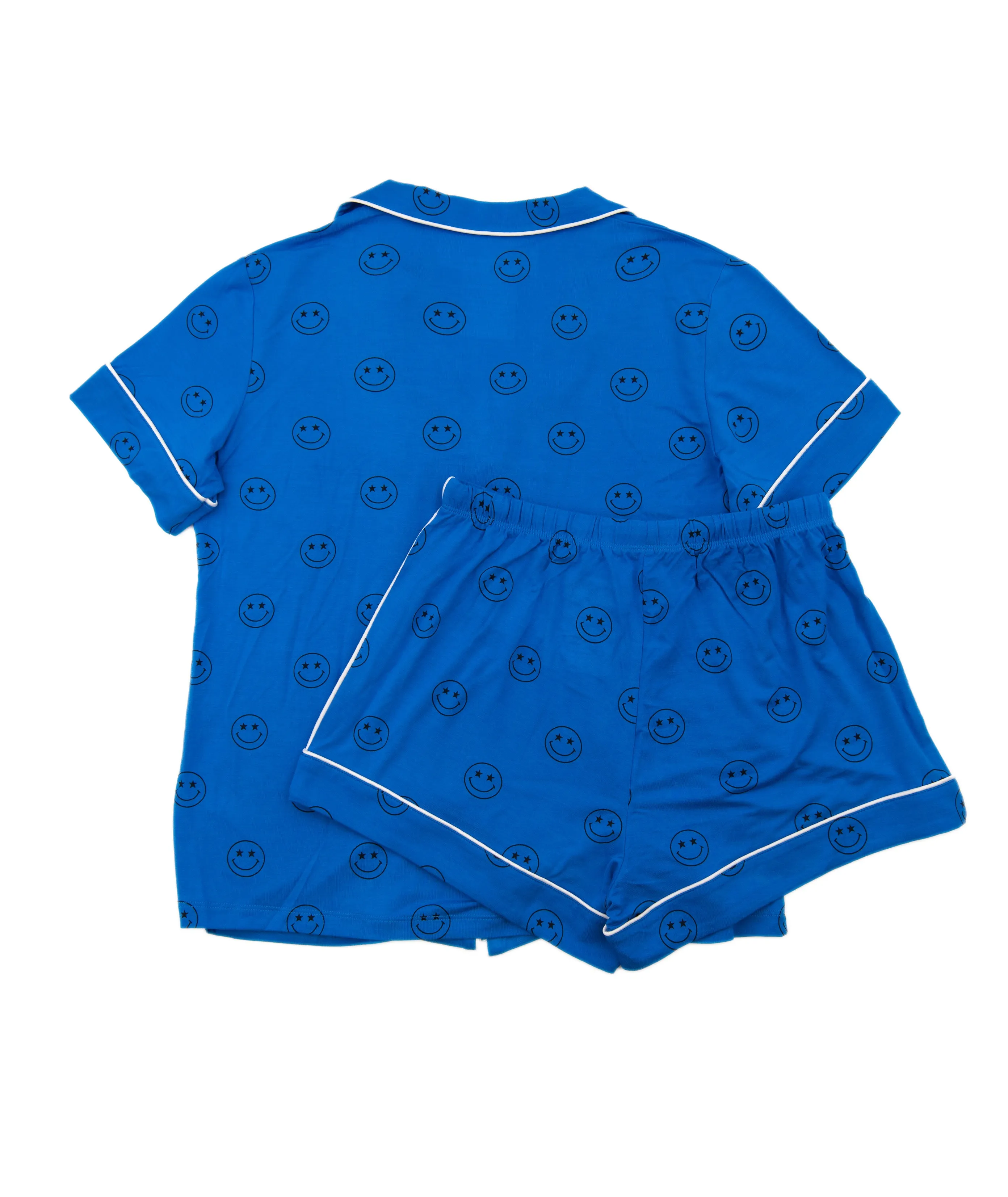 Katie J NYC Juniors Lynn Smileys Shorts PJ Set