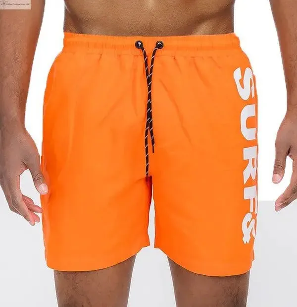 Men's Swim Shorts Elastic Waistband