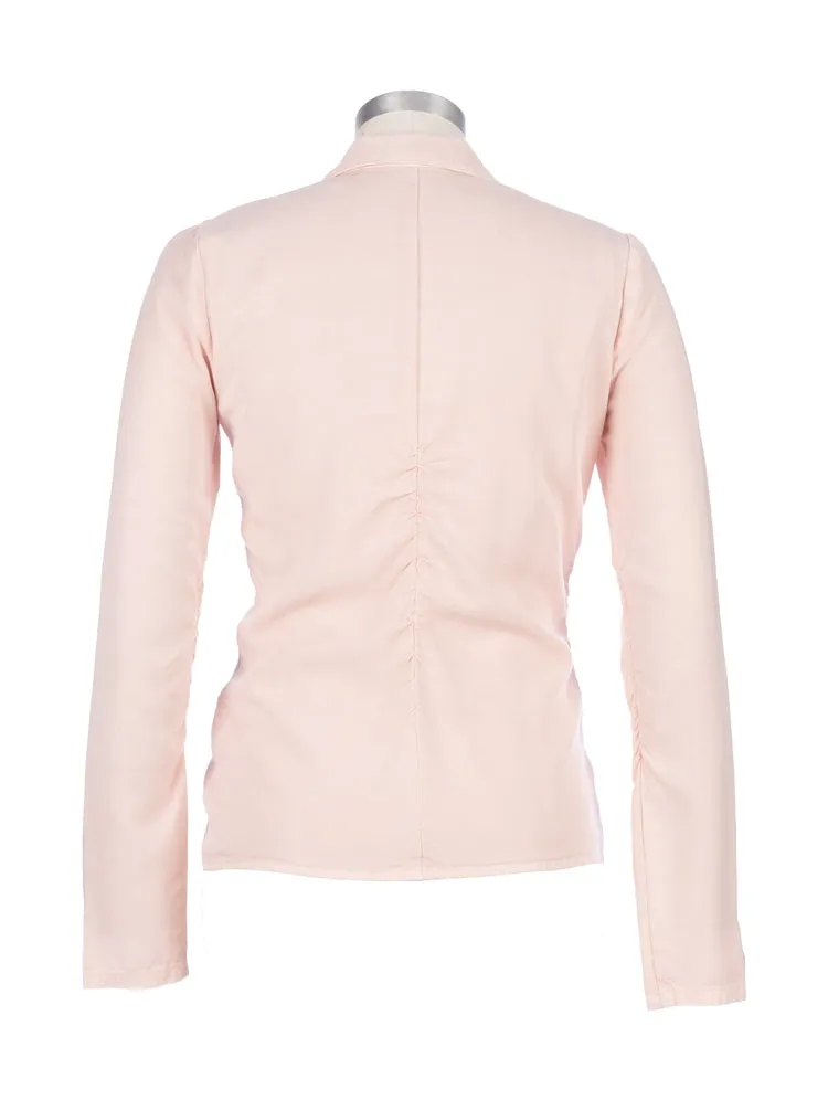 Mercedes Long Sleeve Button Down with Ruching