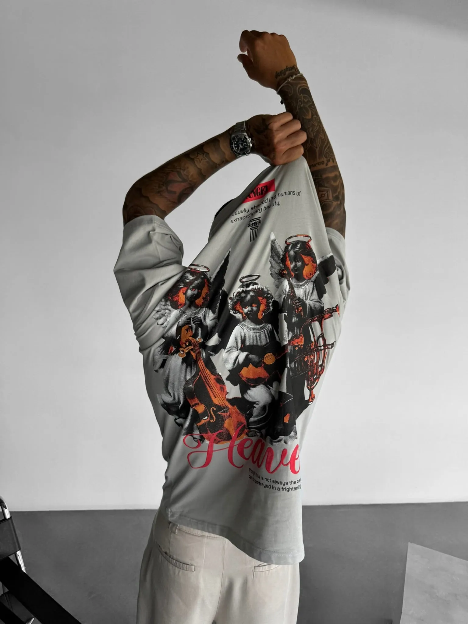 Oversize Heaven T-shirt - Grey