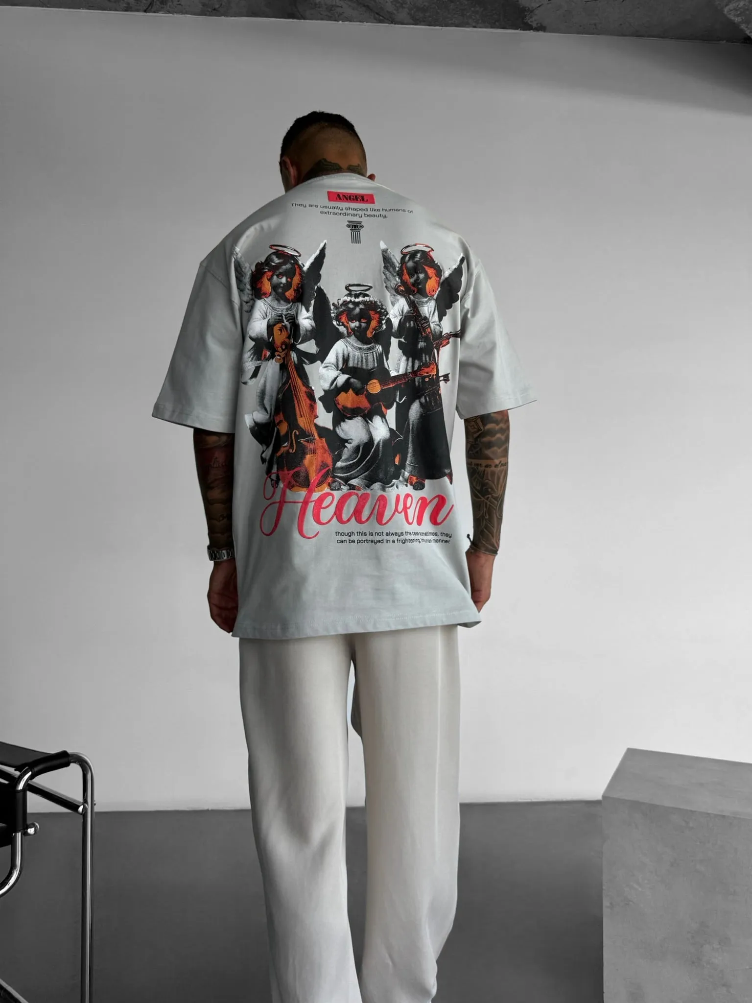 Oversize Heaven T-shirt - Grey