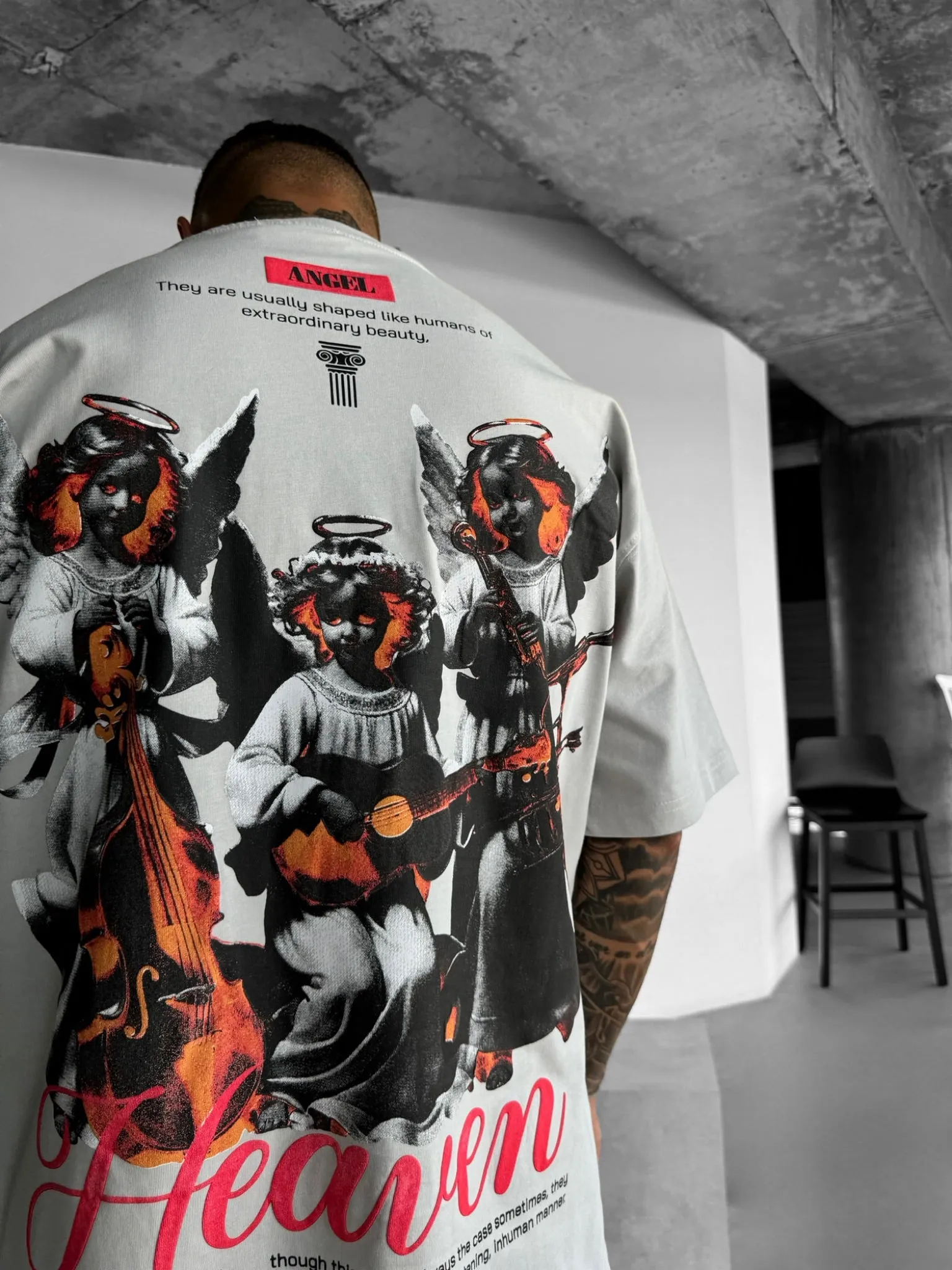 Oversize Heaven T-shirt - Grey