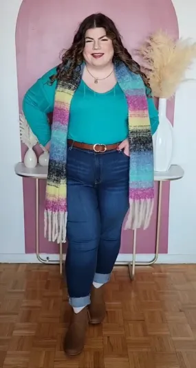 Penn. Multicoloured Scarf