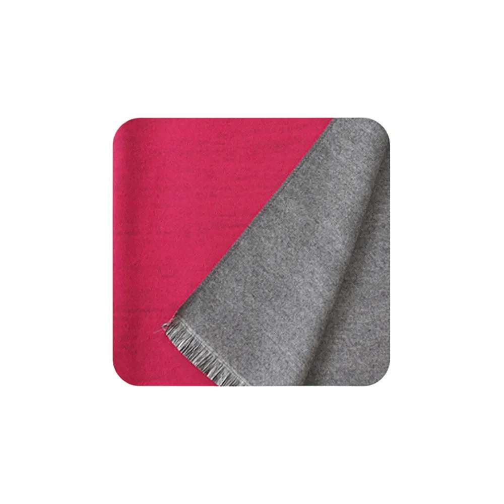 Reversible Frayed Oblong Scarf