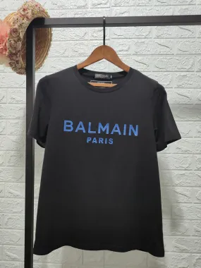 T Shirt Balmain Spring and Summer Three-Dimensional Letter Print Loose Short Sleeve T-shirt