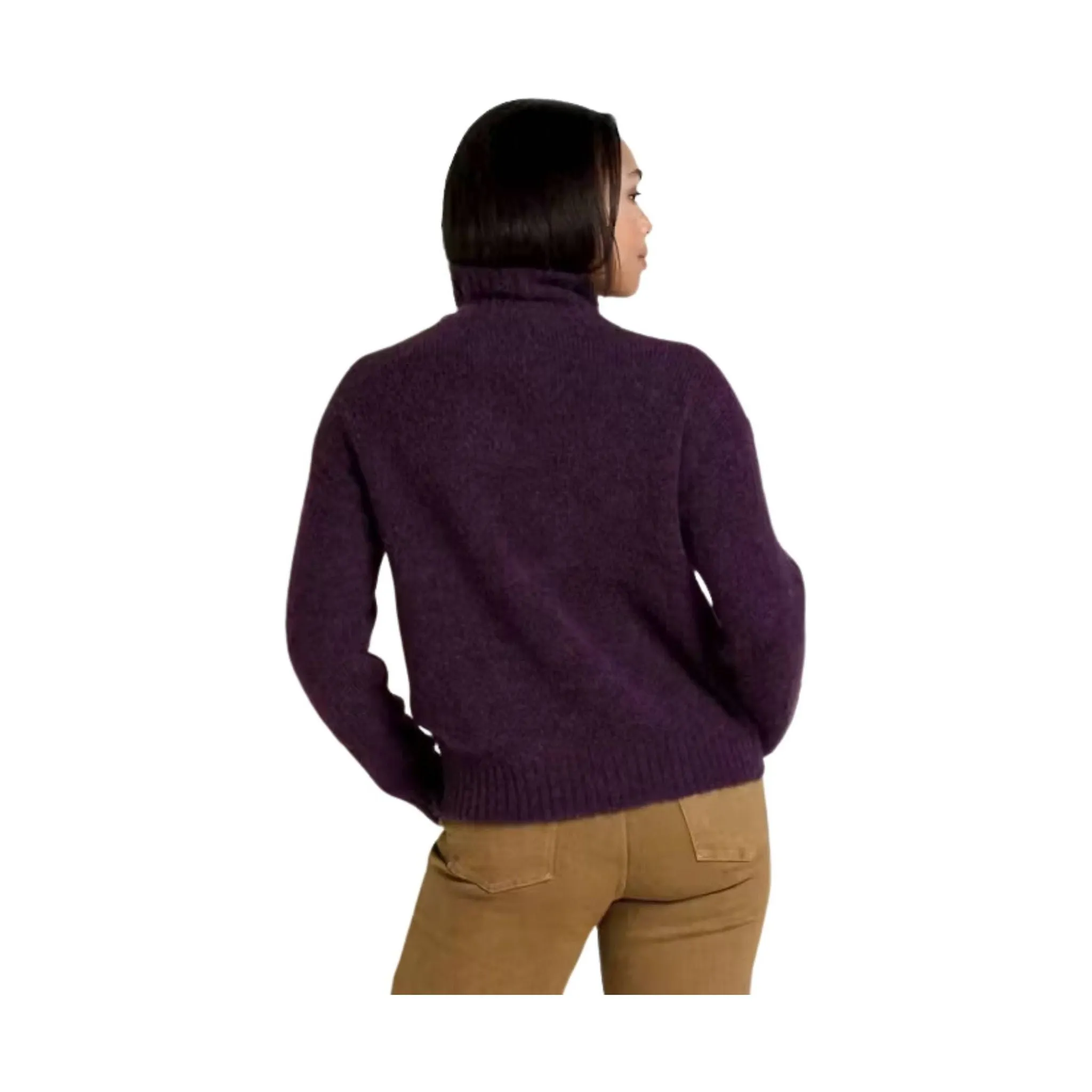 Toad & Co Women's Toddy T Neck Sweater - Blackberry