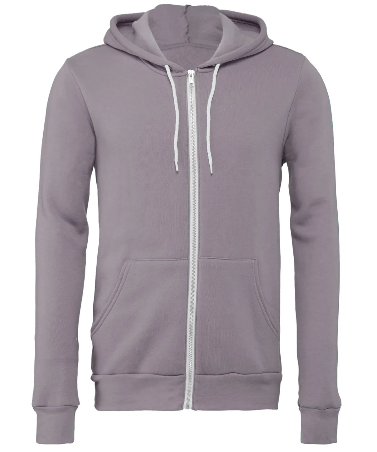 Unisex polycotton fleece full-zip hoodie | Storm