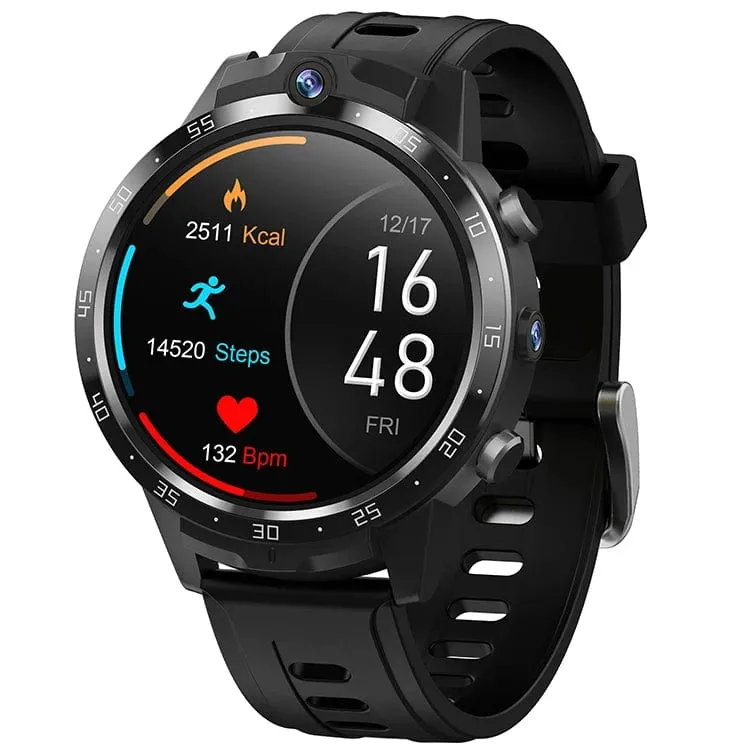 VALDUS 4G Android Phone Smart Watch X600S GPS WIFI One Click SOS Health Measurement Womens Mens X600S Round Smartwatch