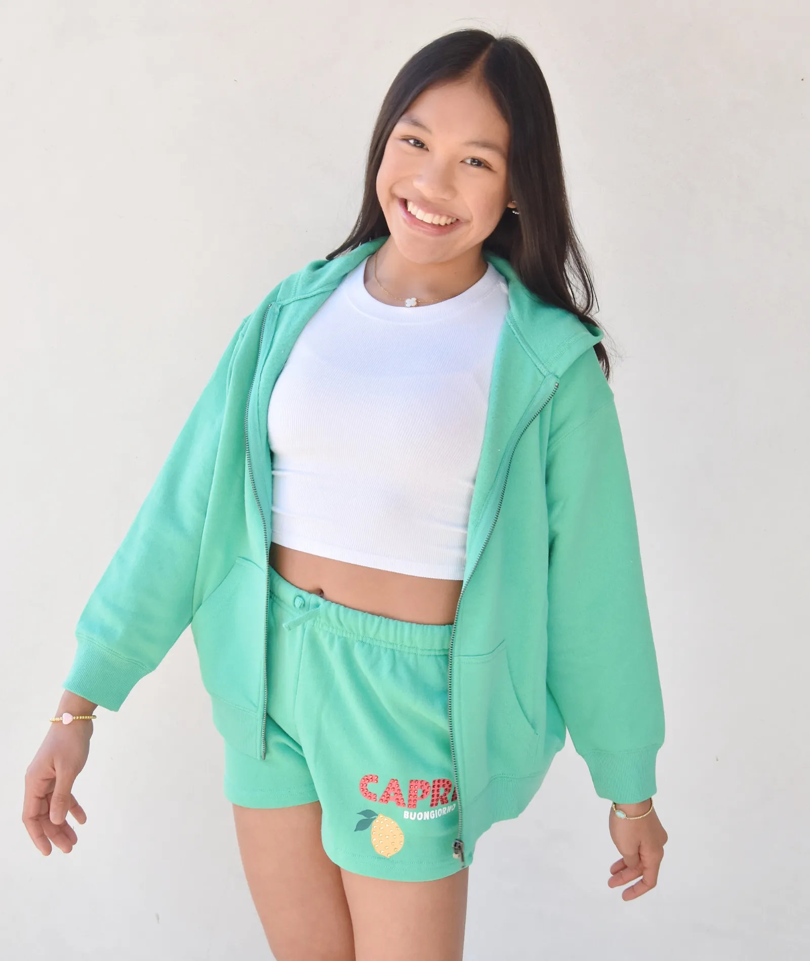 Vintage Havana Girls Capri Surf Wash Shorts